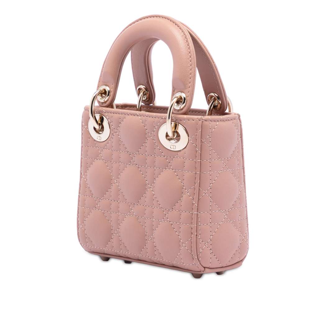 Dior Micro Lambskin Cannage Lady Dior - 2