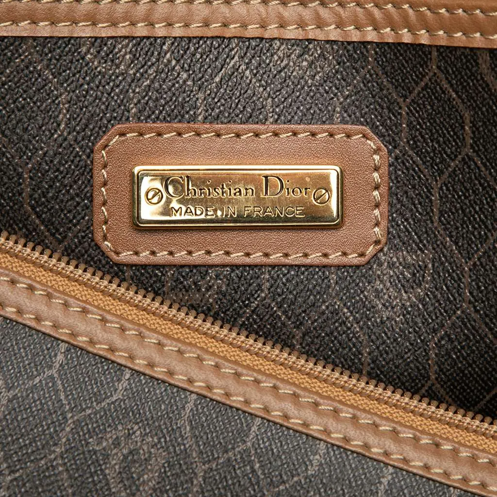 Dior Honeycomb Coated Canvas Travel Bag Black Canvas Good - Box View
