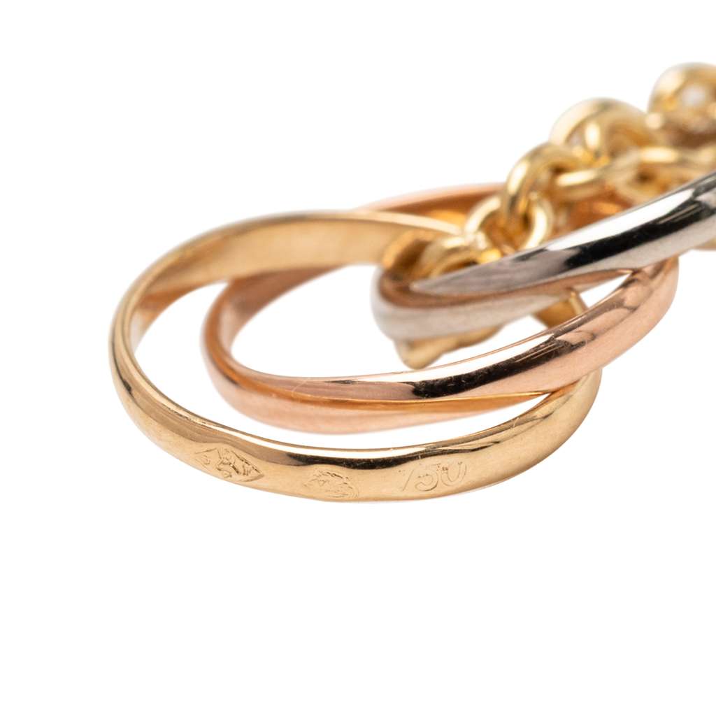 Cartier 18K Tricolor Gold Trinity Chain Necklace - 5