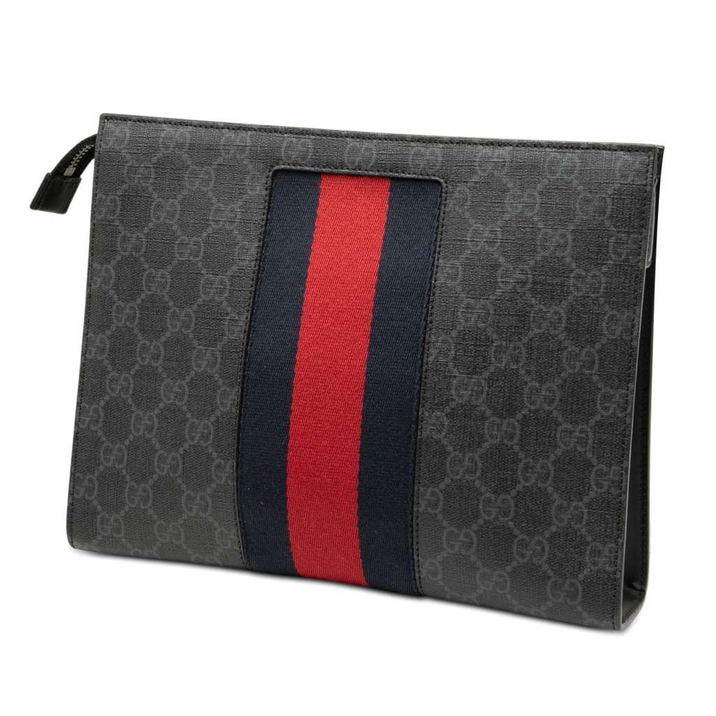 Gucci GG Supreme Web Clutch - 2