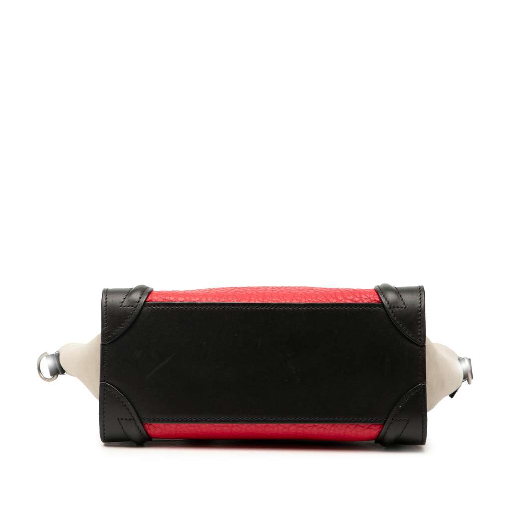 Celine Nano Tricolor Nubuck and Calfskin Luggage Tote - 3