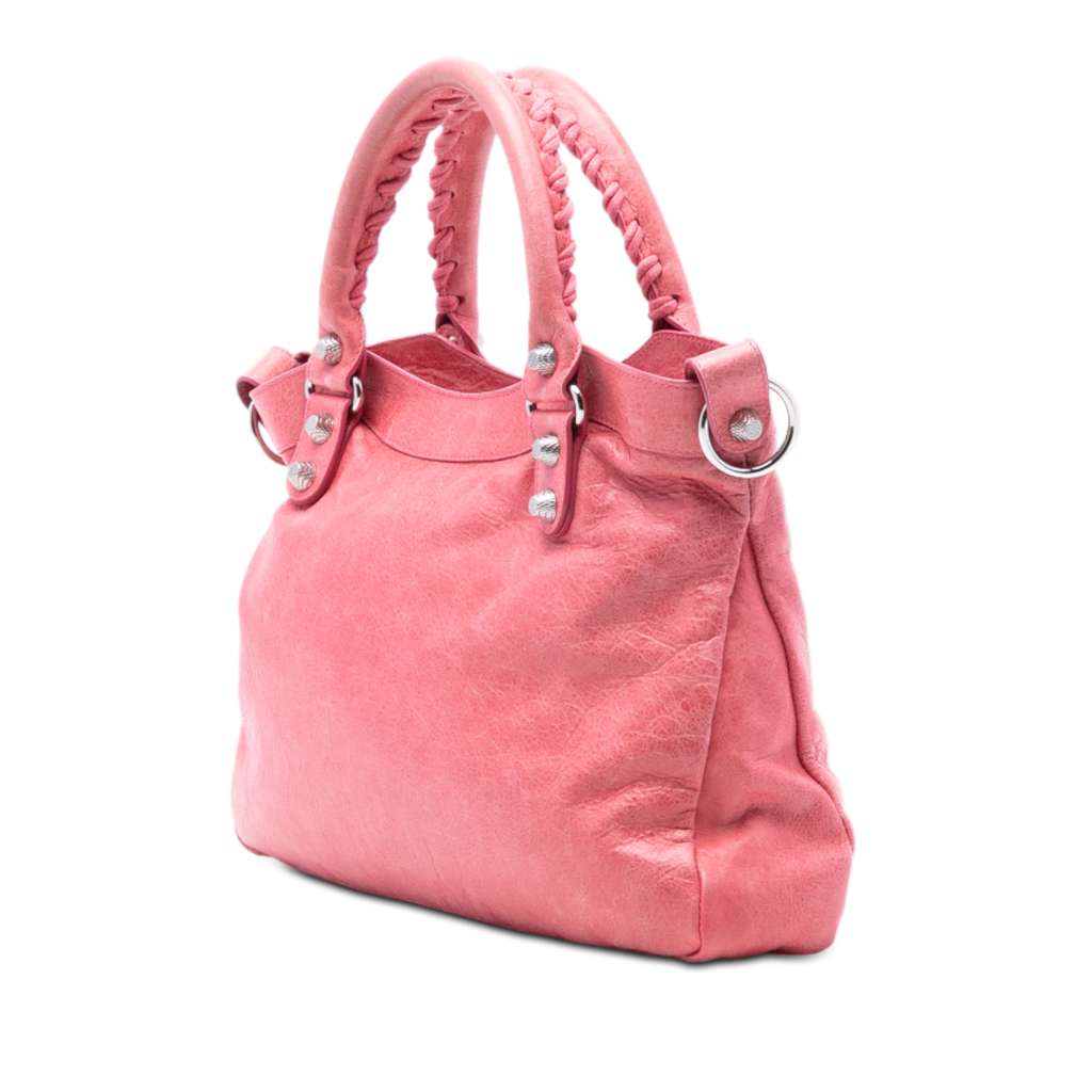 Balenciaga Lambskin Motocross Giant 12 Town Satchel - 2