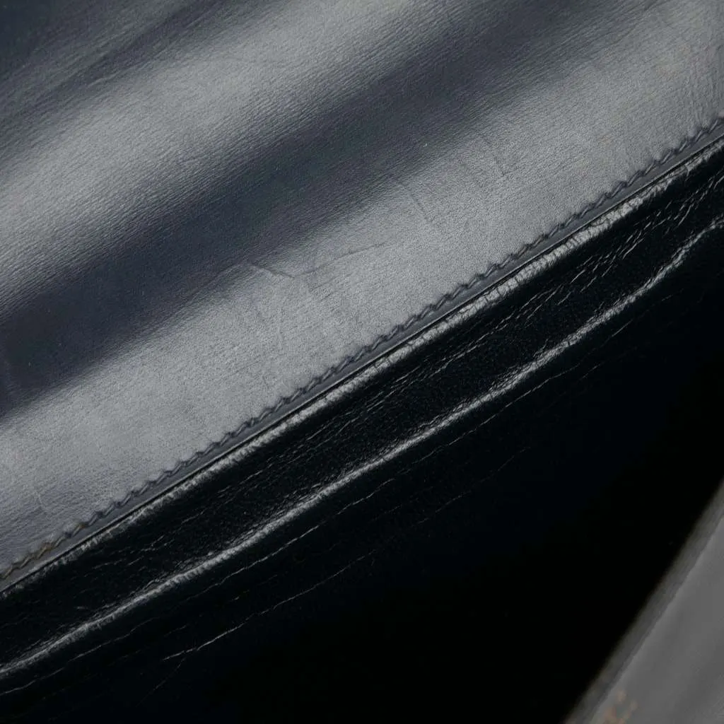 Hermès Box Calf Kirius Clutch Black Leather Good - Box View