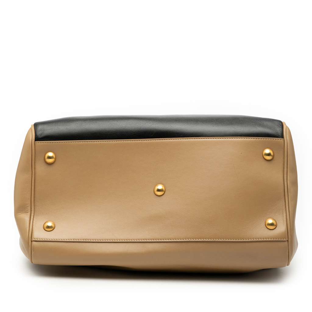 Saint Laurent Bicolor Leather Classic Duffle 6 Satchel - 3