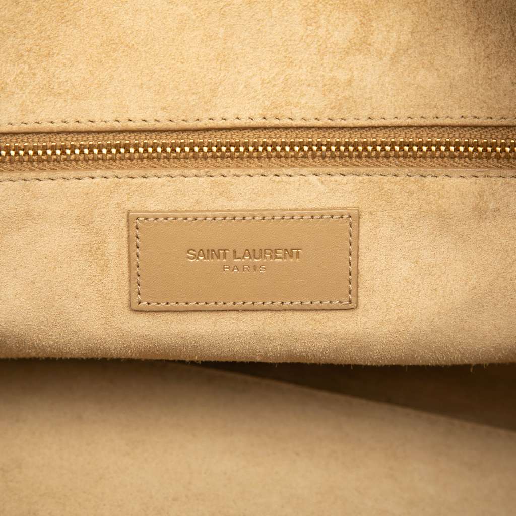 Saint Laurent Bicolor Leather Classic Duffle 6 Satchel - 5