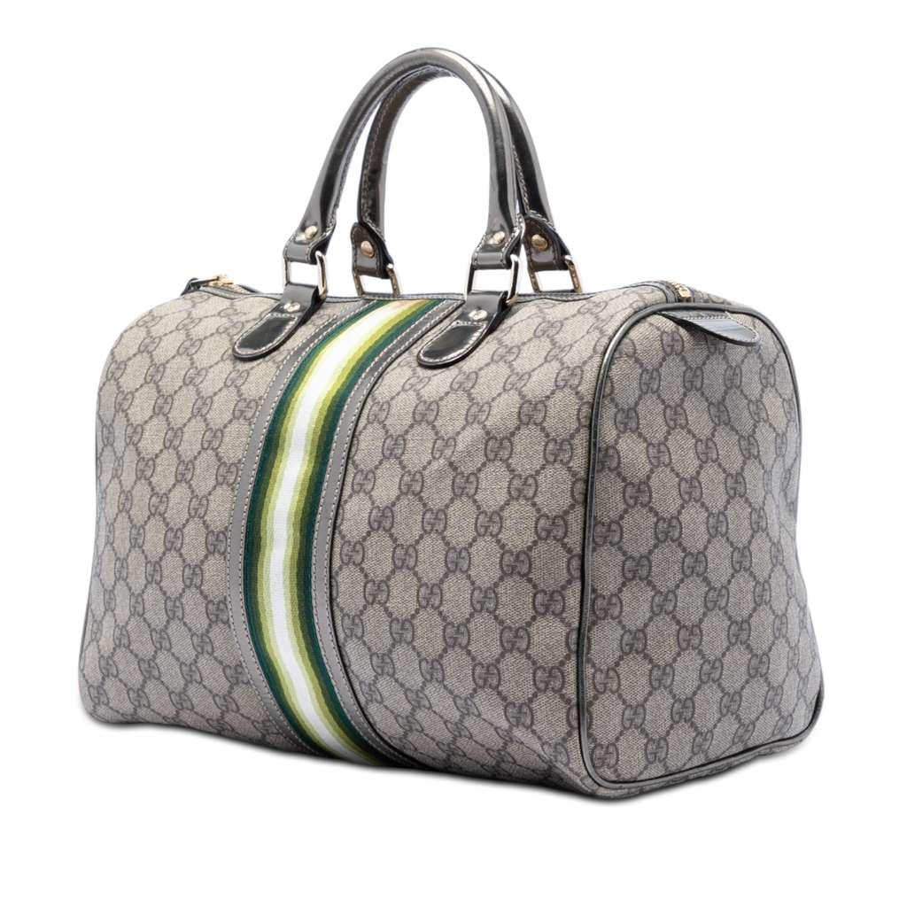 Gucci Medium GG Supreme Joy Web Boston Bag - 2