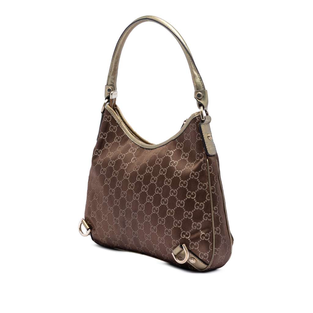 Gucci GG Satin Abbey D Ring Shoulder Bag - 2