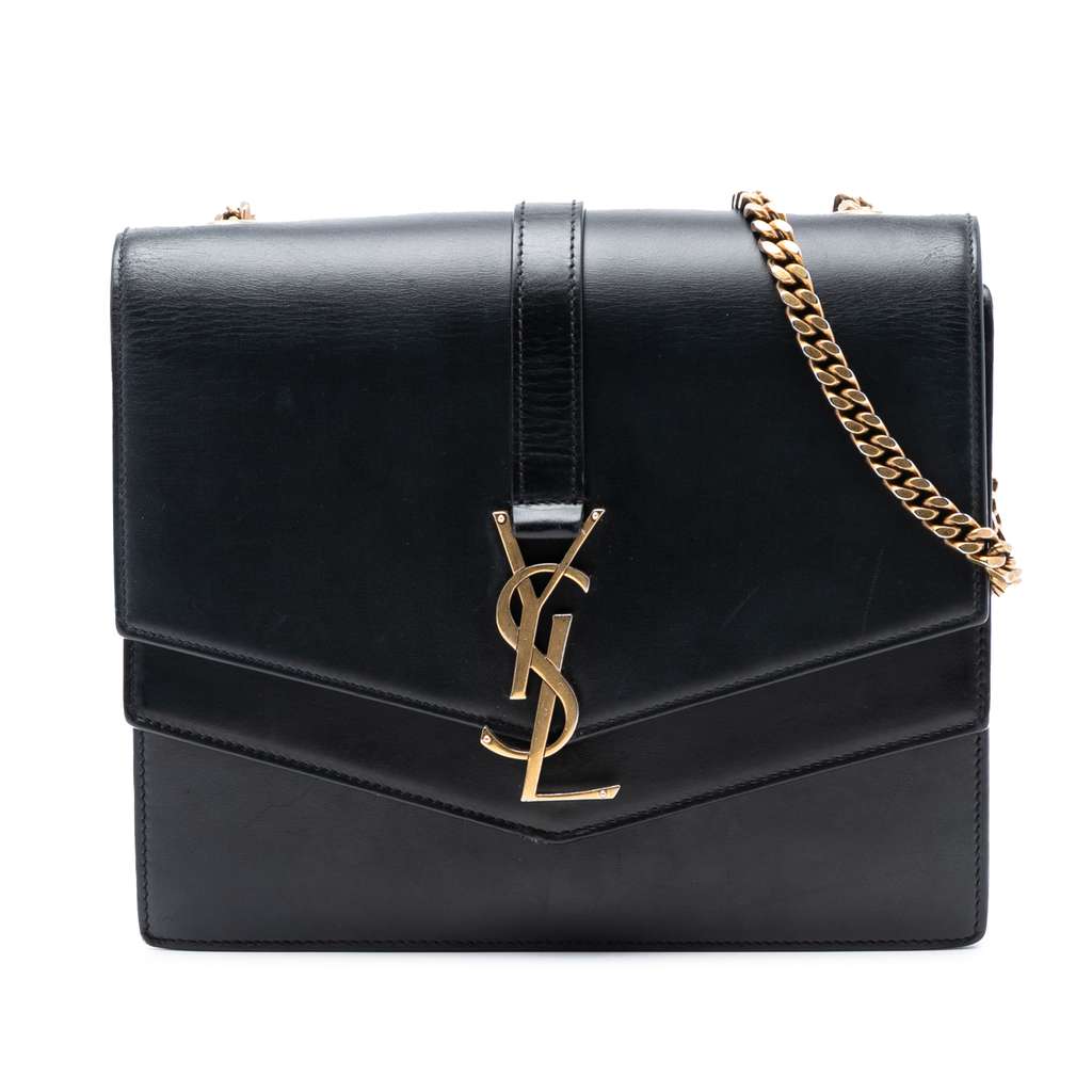 Saint Laurent Medium Leather Monogram Sulpice Crossbody