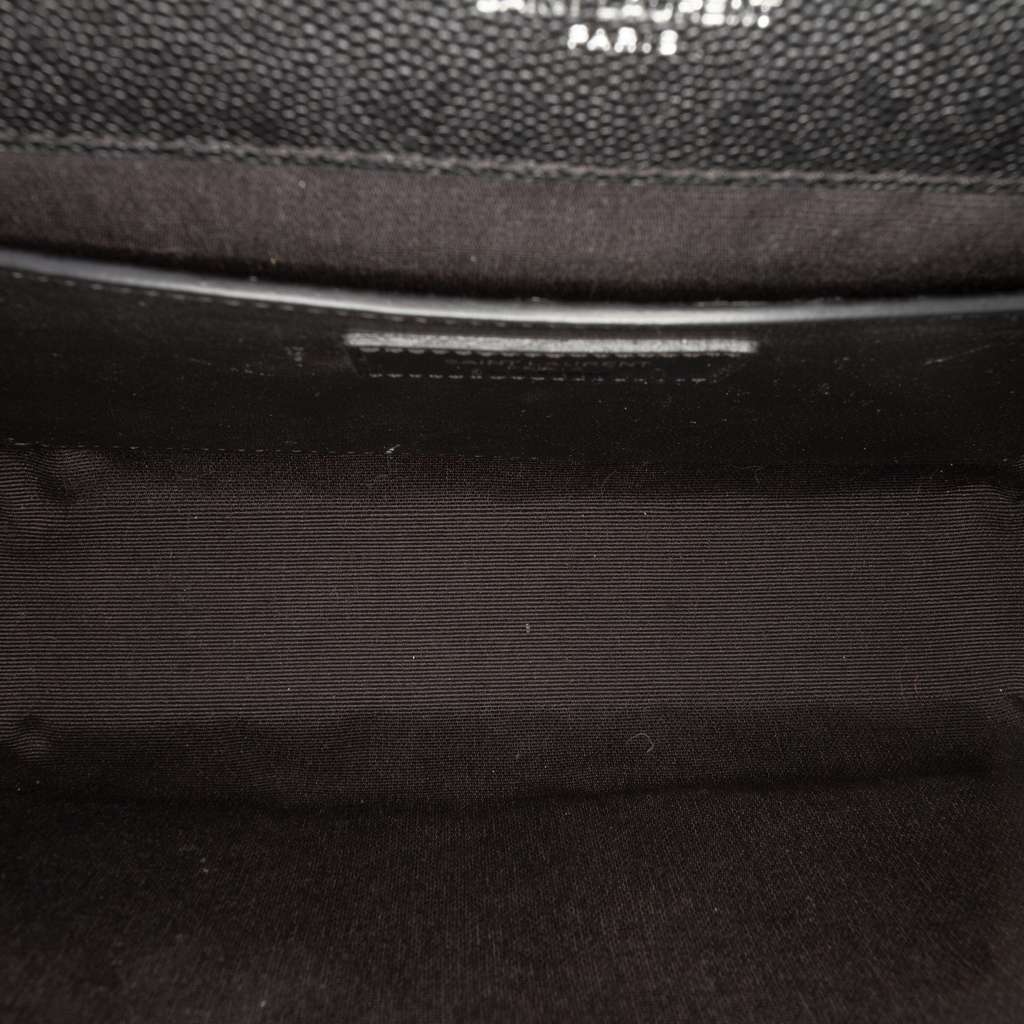 Saint Laurent Medium Grain De Poudre Triquilt Monogram Envelope Bag - 4