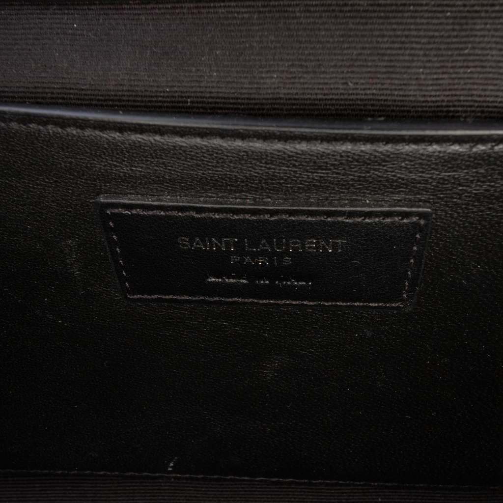 Saint Laurent Medium Grain De Poudre Triquilt Monogram Envelope Bag - 5