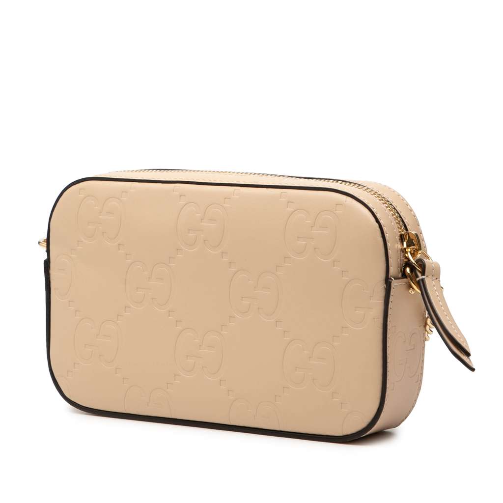 Gucci Super Mini GG Debossed Calf Chain Wallet - 2