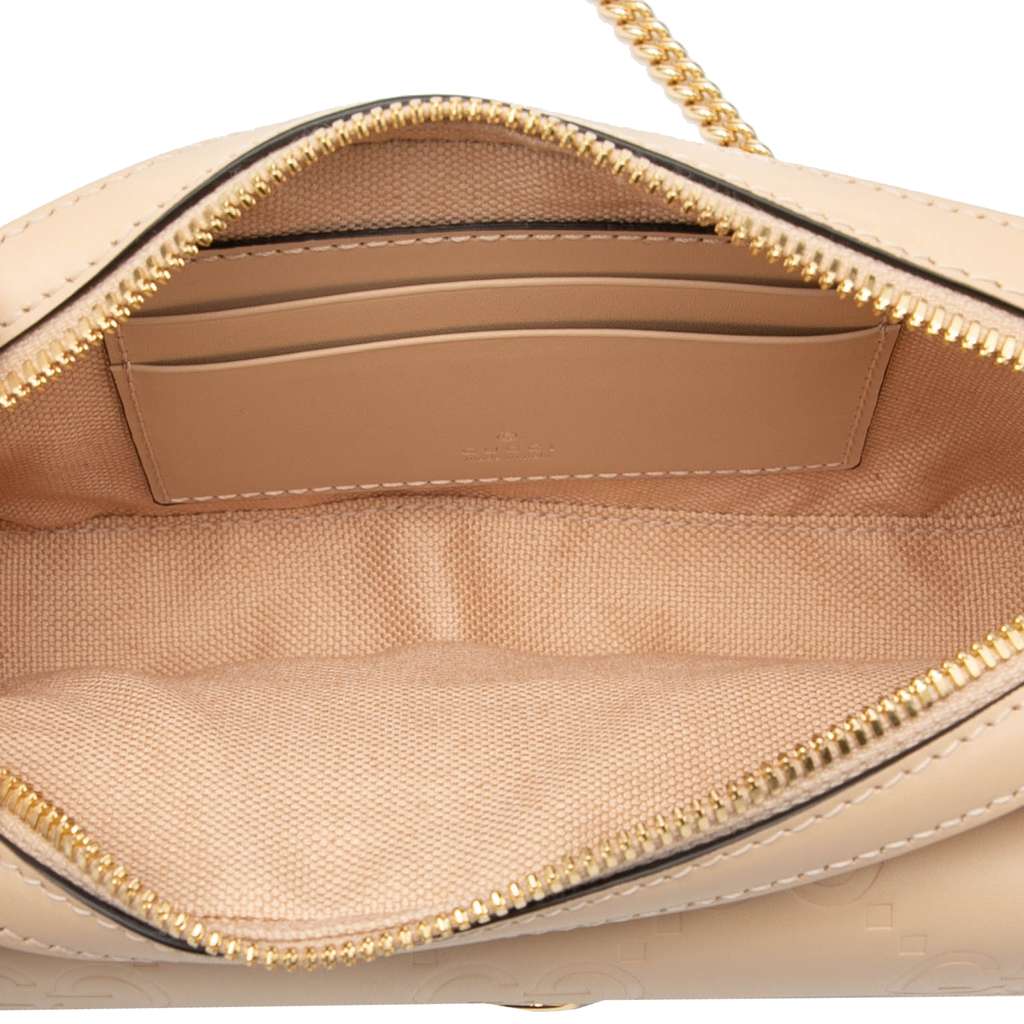 Gucci Super Mini GG Debossed Calf Chain Wallet - 4