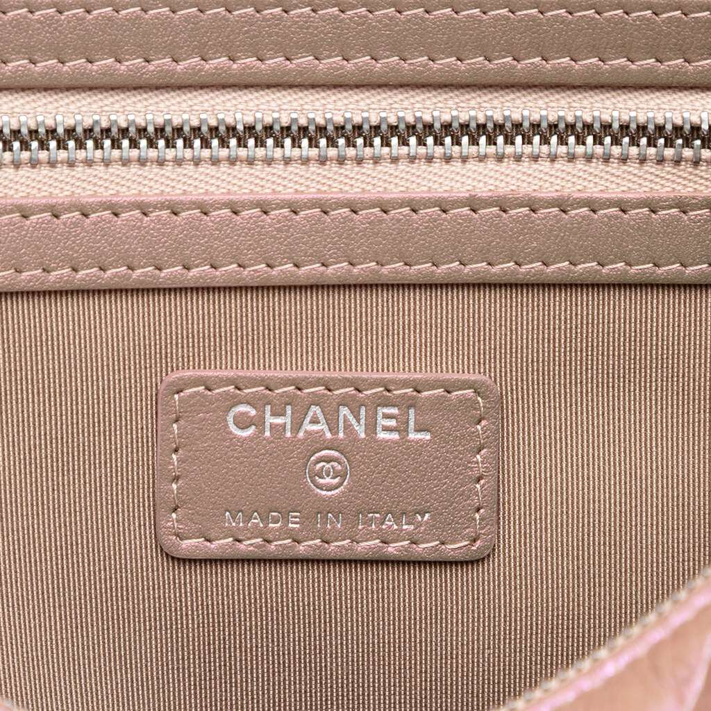 Chanel Large Quilted Iridescent Calfskin O Case Clutch - 5