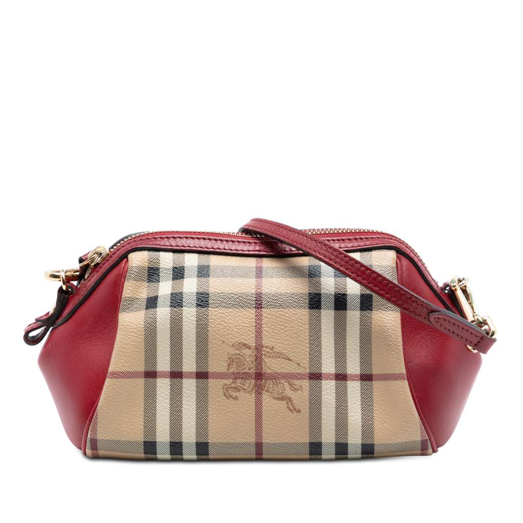 Burberry Mini Haymarket Check Coated Canvas Blaze Crossbody