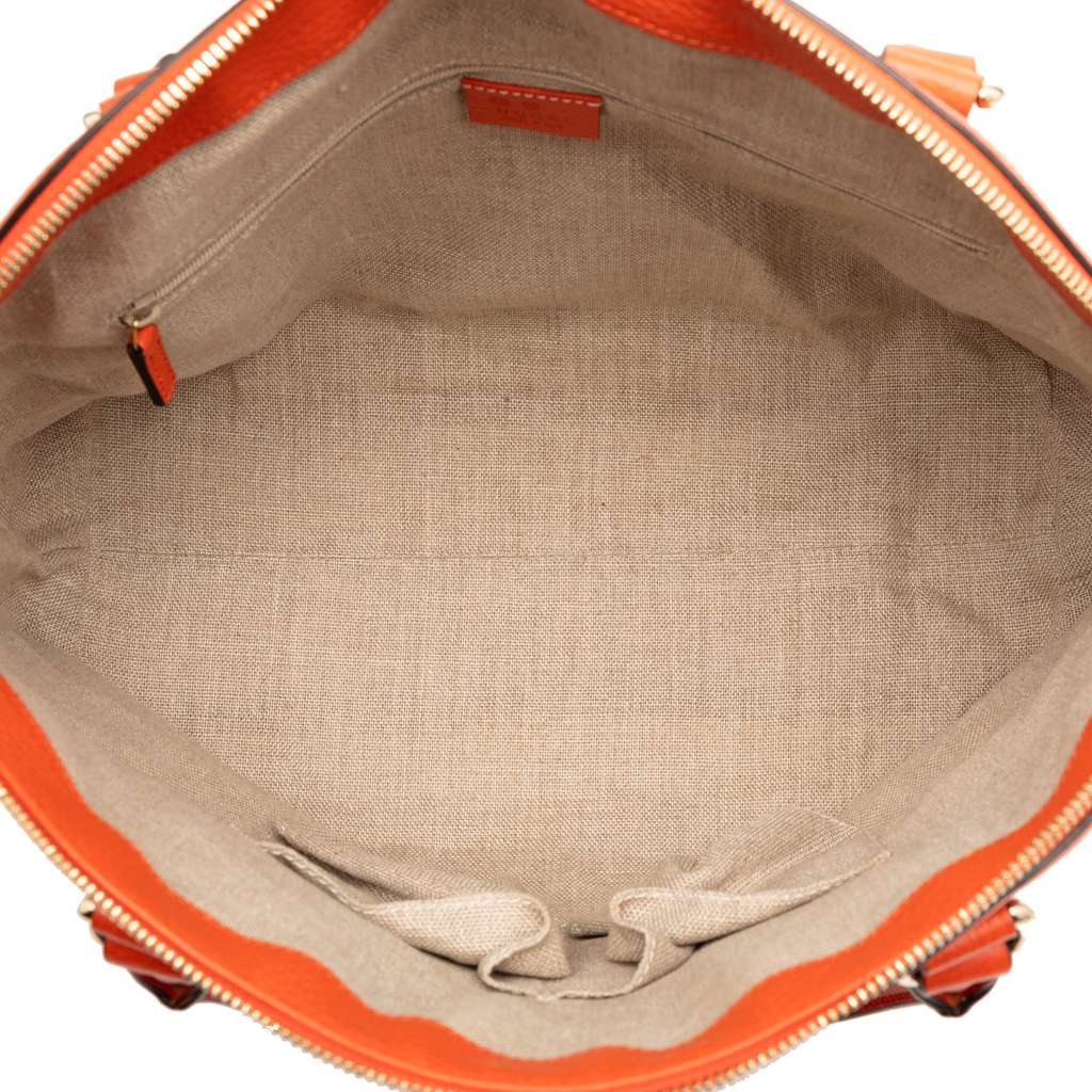 Gucci Medium Leather GG Charm Dome Satchel - 4