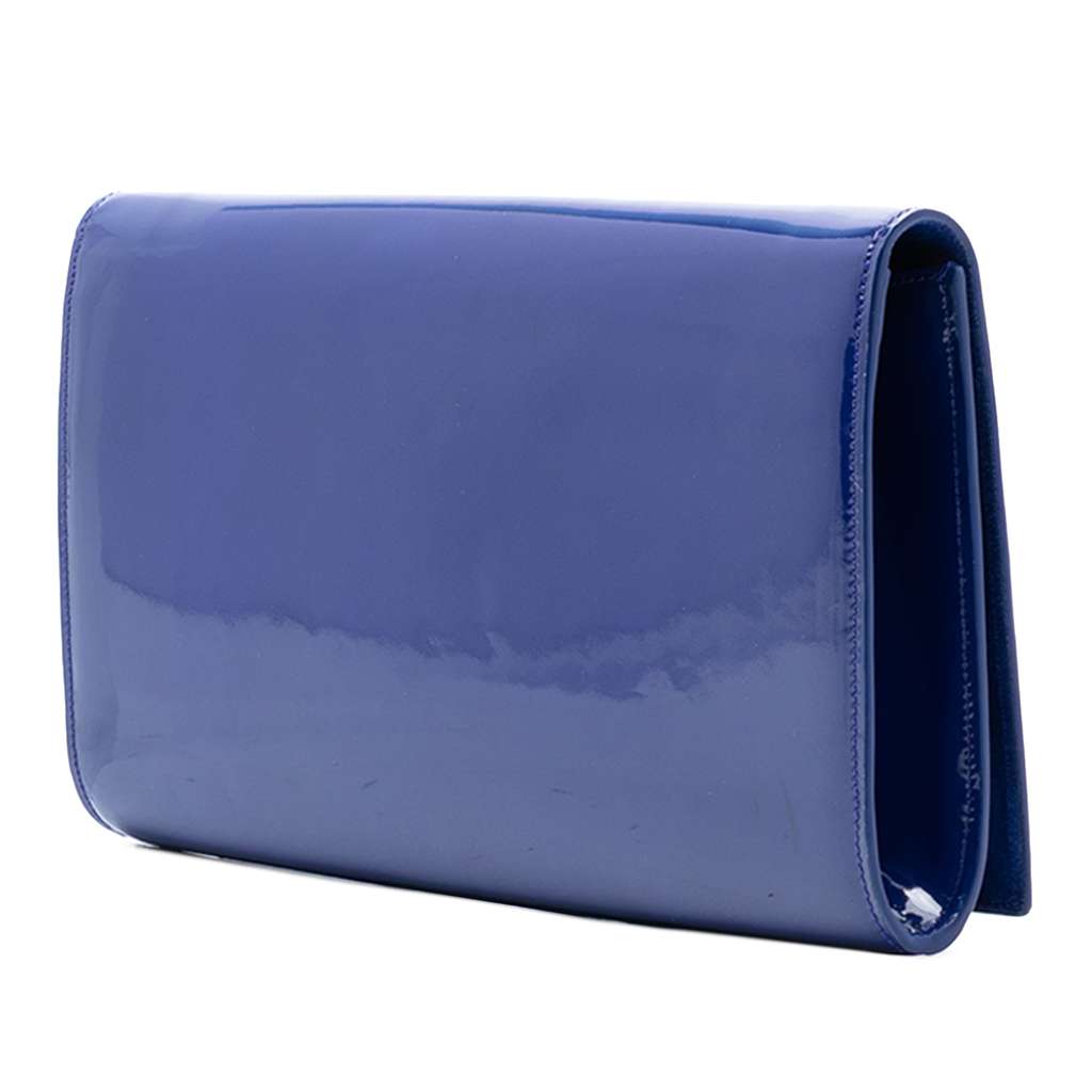 Saint Laurent Patent Belle Du Jour Clutch - 2