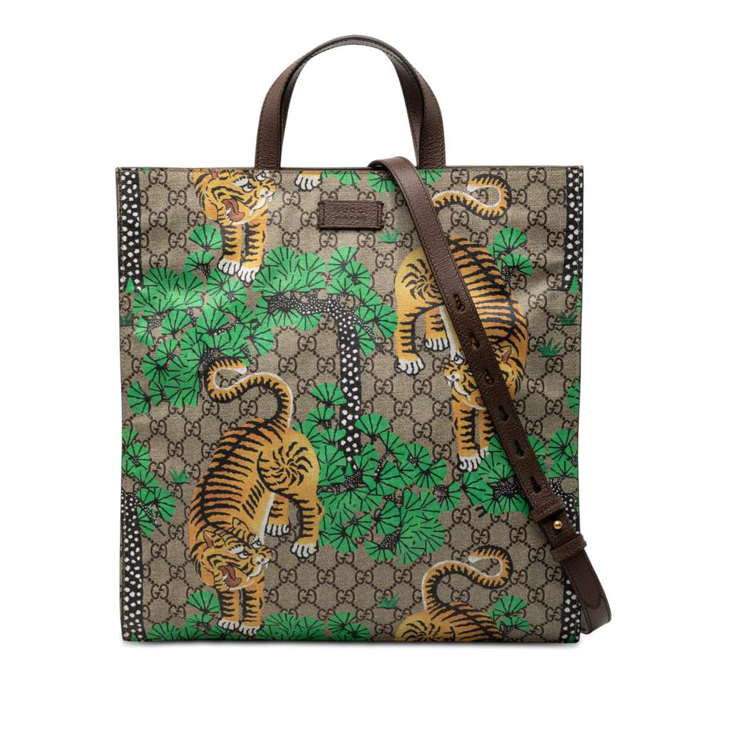 Gucci GG Supreme Bengal Convertible Tote