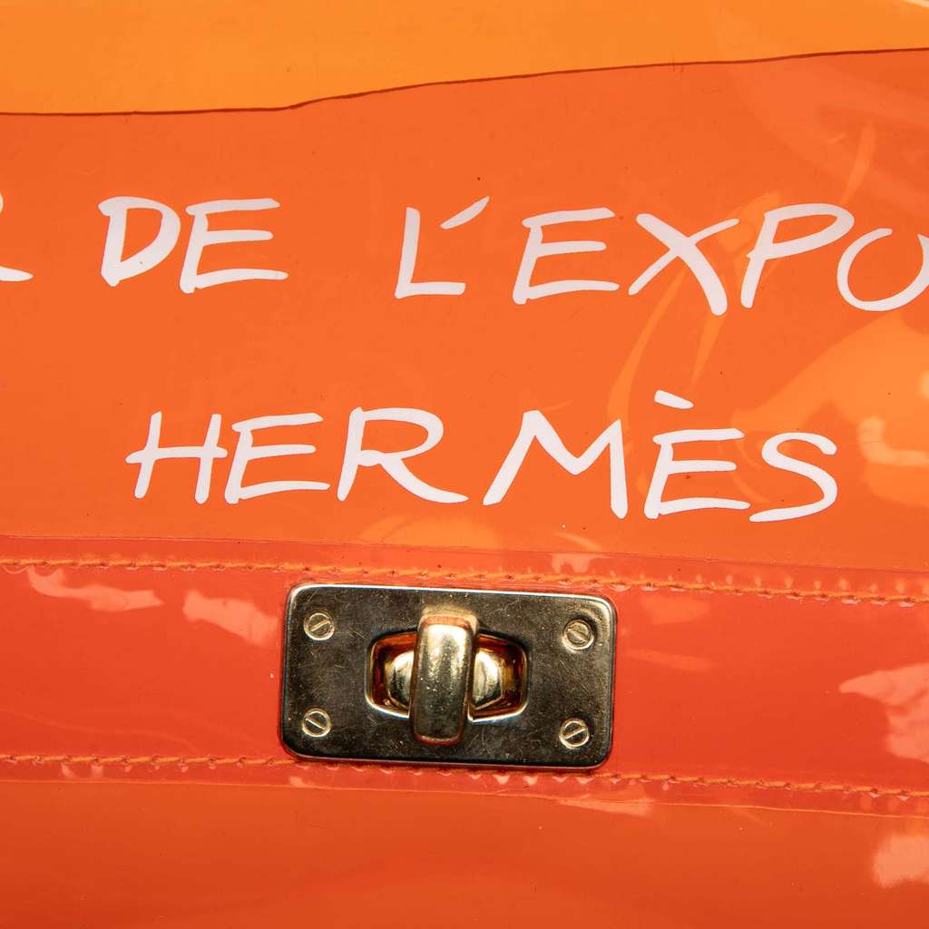 Hermès Vinyl Souvenir De L Exposition Kelly Handbag - 5