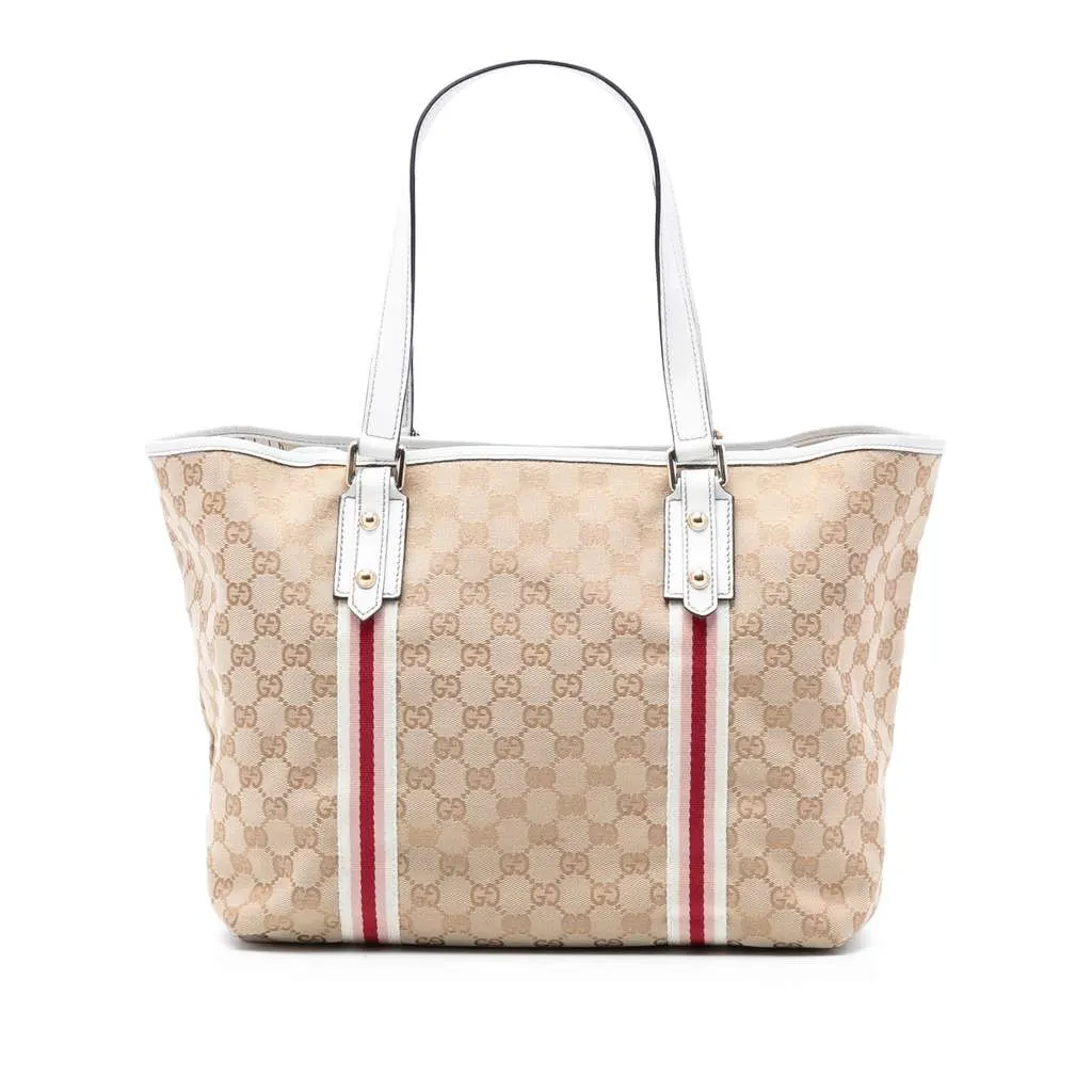 Gucci Large GG Canvas Jolicoeur Tote Brown Canvas Very good - Front View