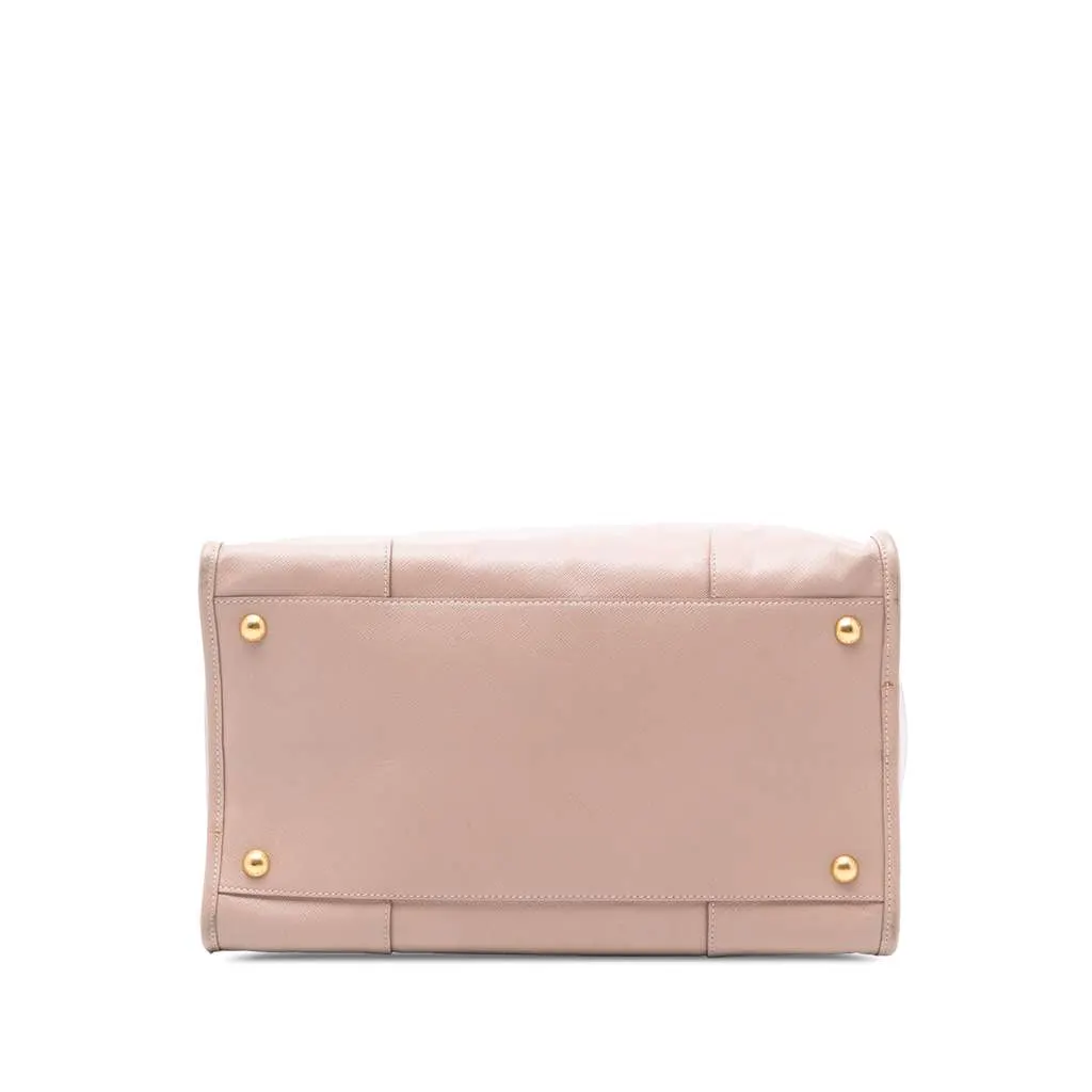 Prada Saffiano Lux Shopping Tote Pink Leather Very good - Inside View