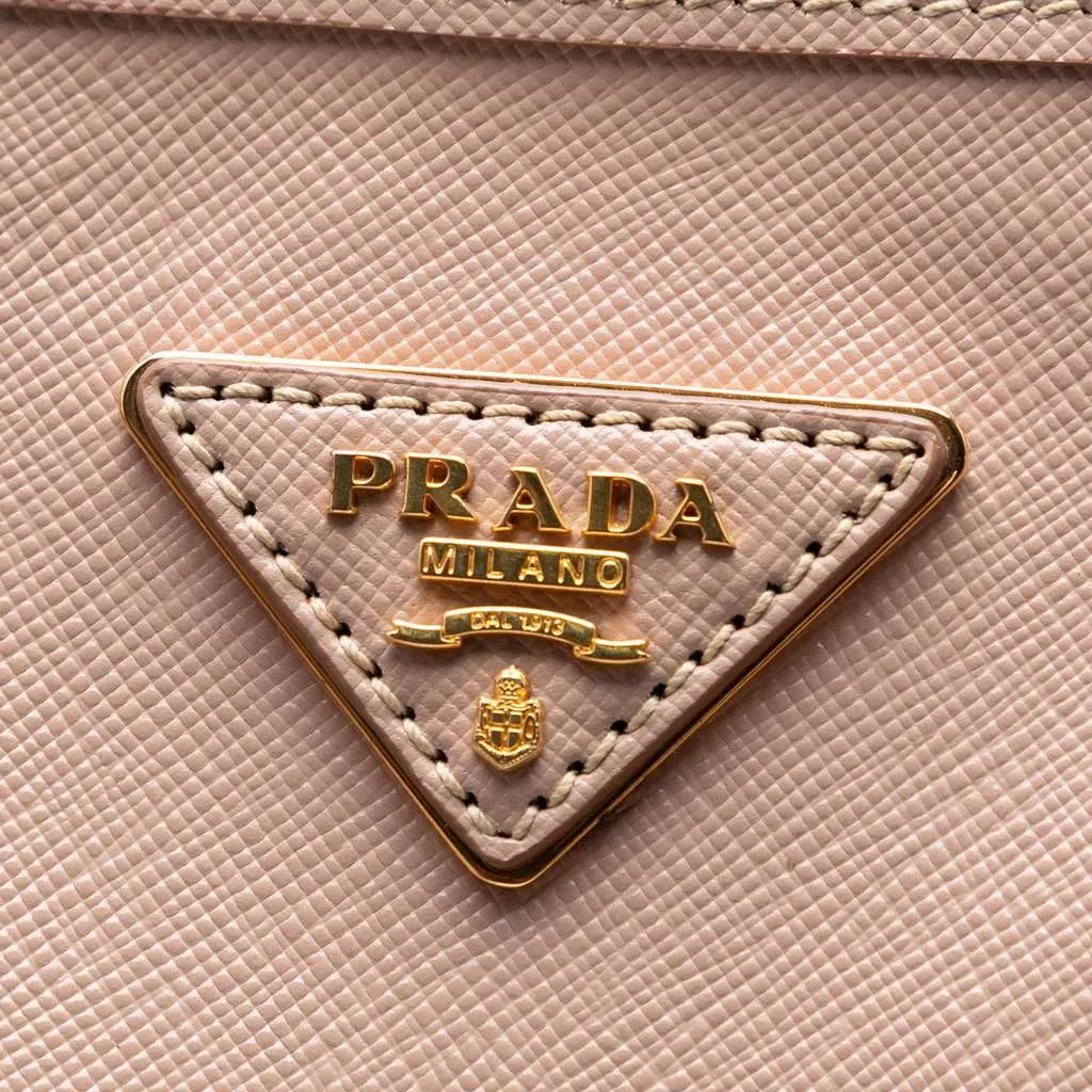 Prada Saffiano Lux Shopping Tote Pink Leather Very good - Box View