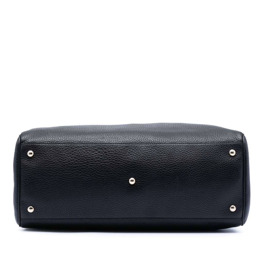 Gucci Large Calfskin Bamboo Shopper Satchel - 3