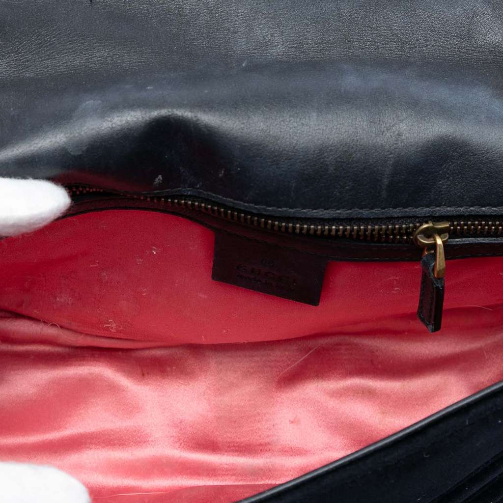 Gucci Medium GG Marmont Matelasse Velvet Shoulder Bag - 4