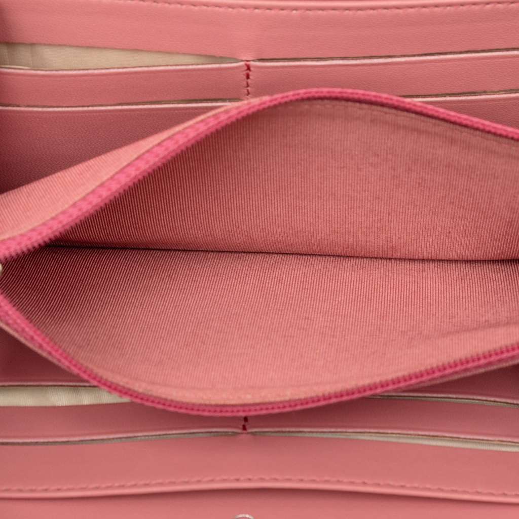 Chanel Quilted Lambskin Zip Around Long Wallet - 4