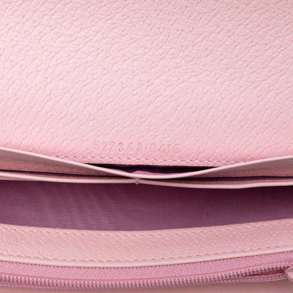 Gucci Floral Printed Canvas Wallet On Chain - 5