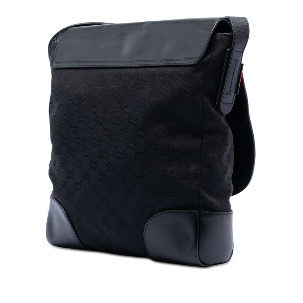 Gucci GG Canvas and Leather Crossbody - 2