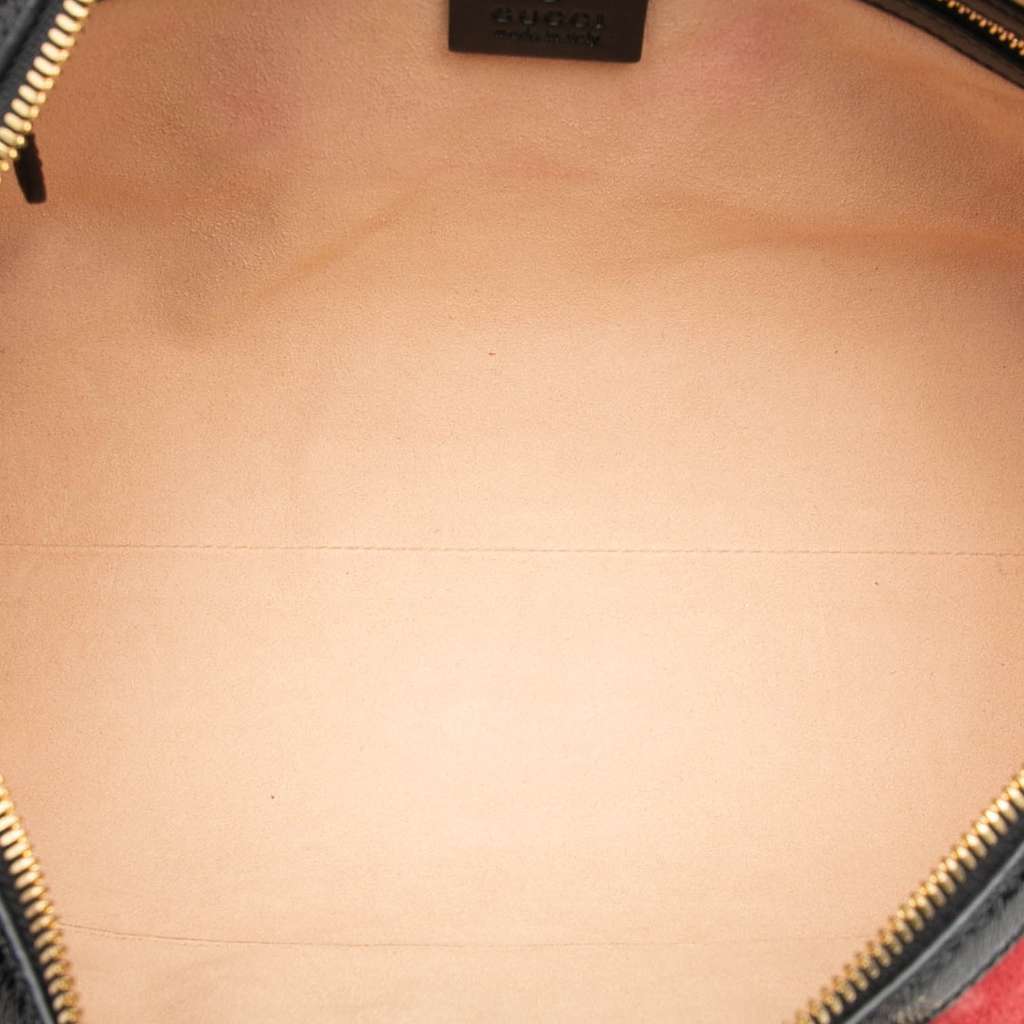 Gucci Medium Suede Web Ophidia Top Handle Bag - 4