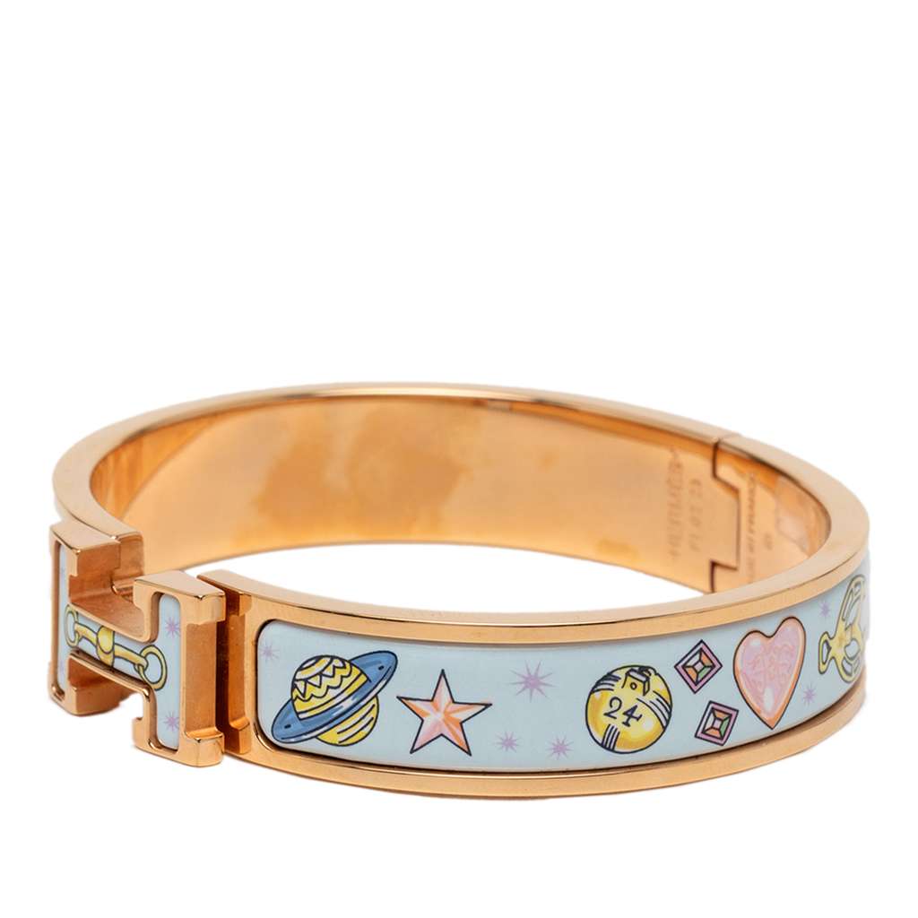 Hermès Narrow Enamel Chorus Stellarum Clic H Bracelet PM - 2