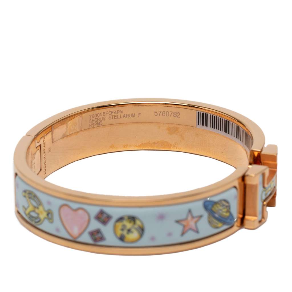 Hermès Narrow Enamel Chorus Stellarum Clic H Bracelet PM - 5