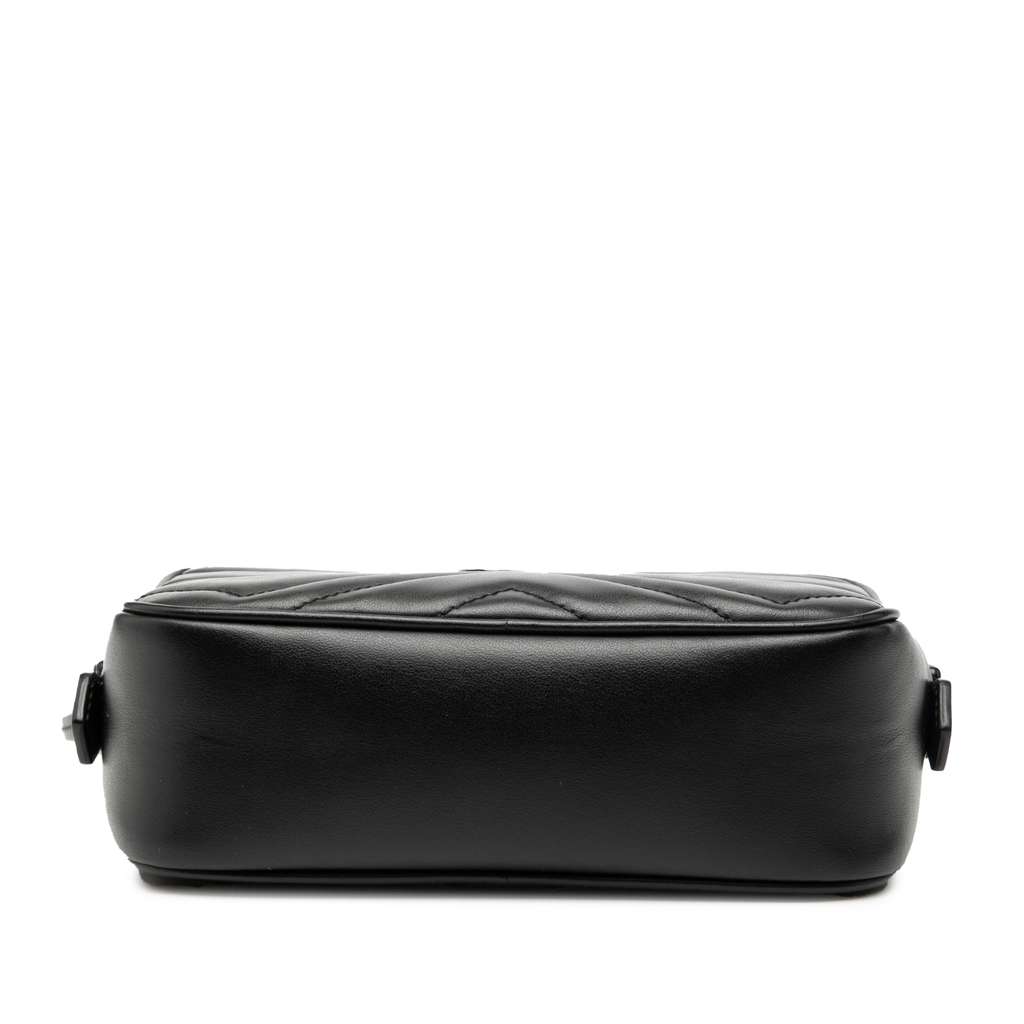 Gucci Mini GG Marmont Matelasse Leather Monochrome Crossbody - 3