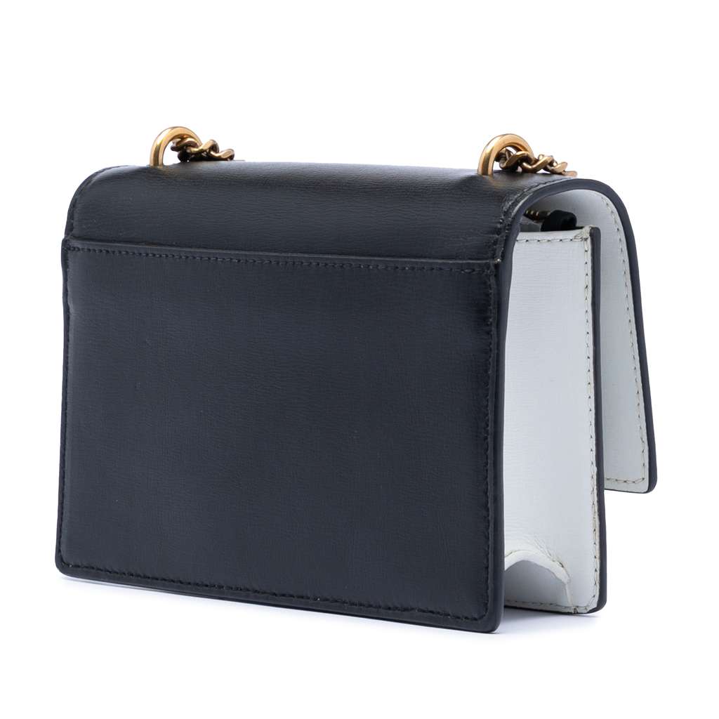 Saint Laurent Mini Bicolor Calfskin Monogram Sunset Wallet on Chain - 2