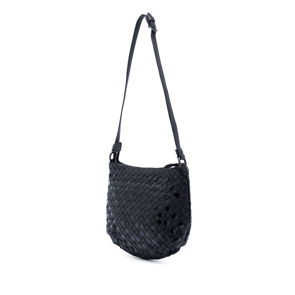 Bottega Veneta Nappa and Patent Intrecciato Crossbody - 2