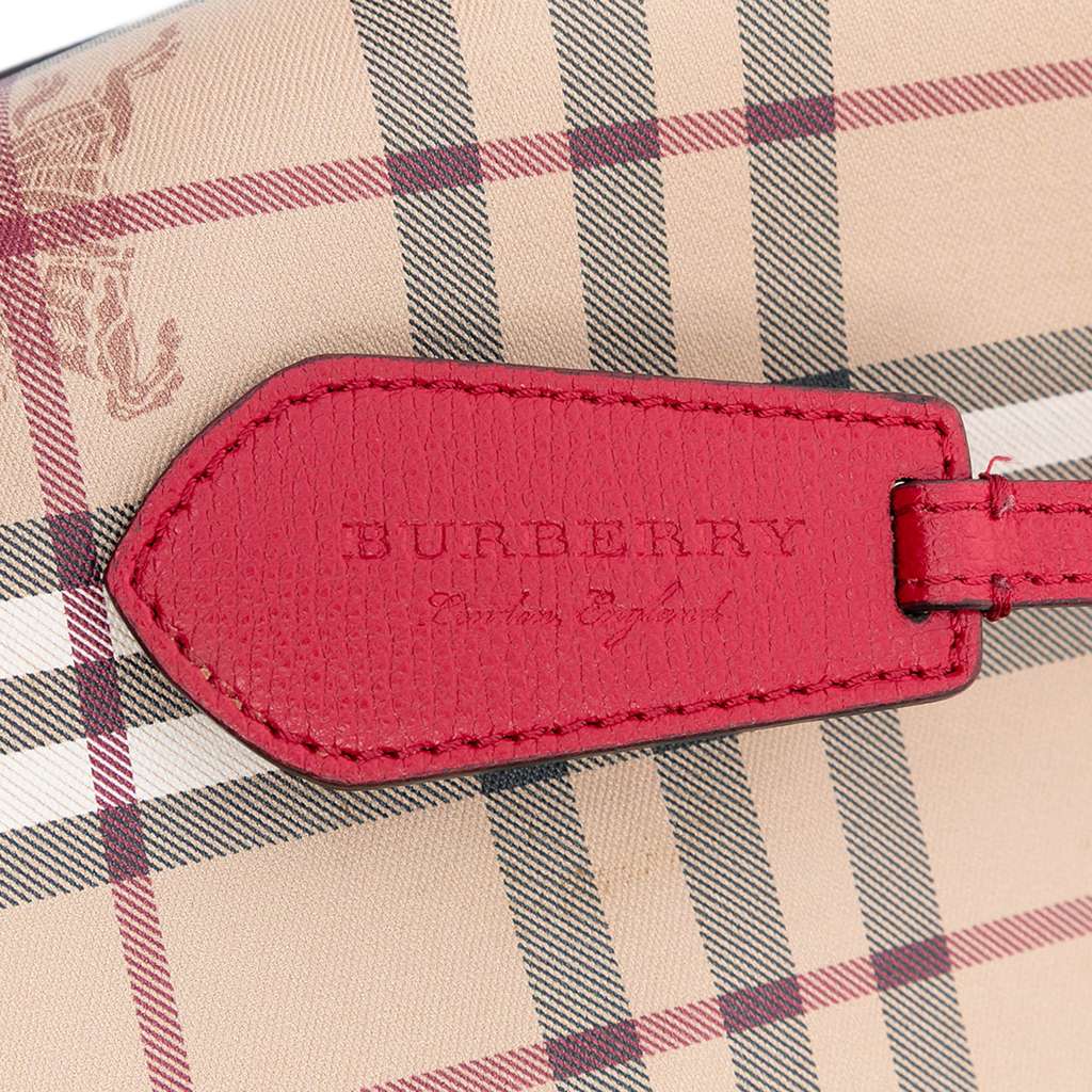 Burberry Haymarket Check Coated Canvas Lorne Bucket Bag - 5