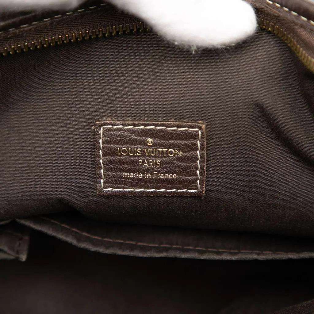 Louis Vuitton Monogram Mini Lin Besace Angele Brown Canvas Very good - Box View