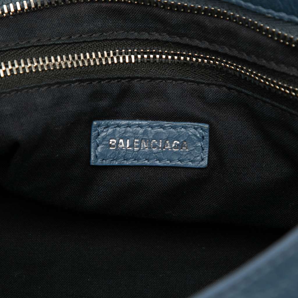 Balenciaga Small Lambskin Motocross Classic City Satchel - 5