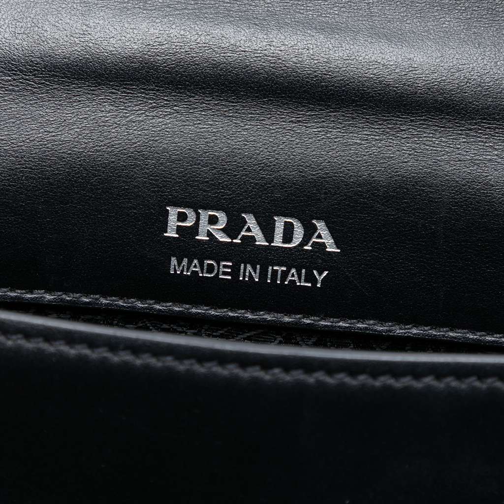 Prada City Calf Plex Ribbon Crossbody - 5