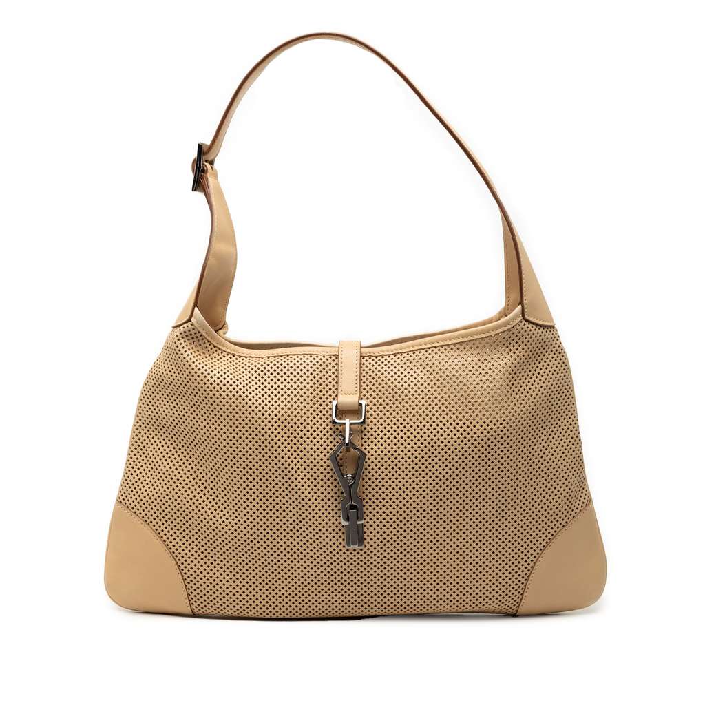 Gucci Perforated Calfskin Jackie Hobo