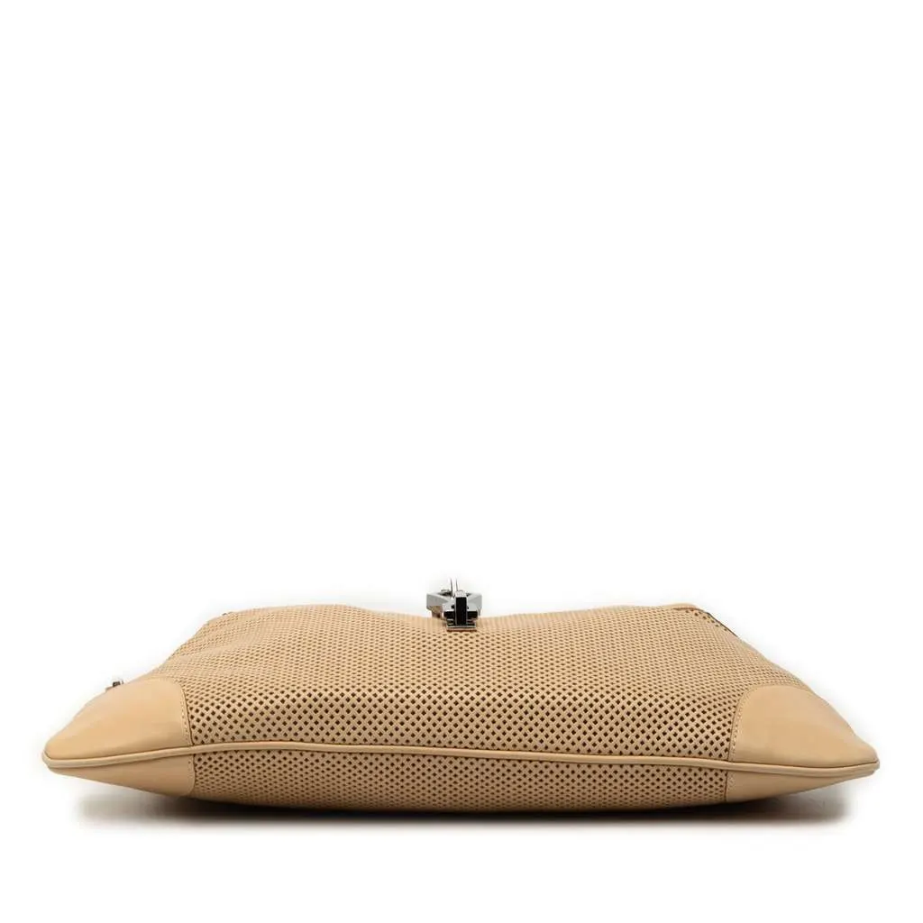 Gucci Perforated Calfskin Jackie Hobo Brown Leather Very good - Inside View