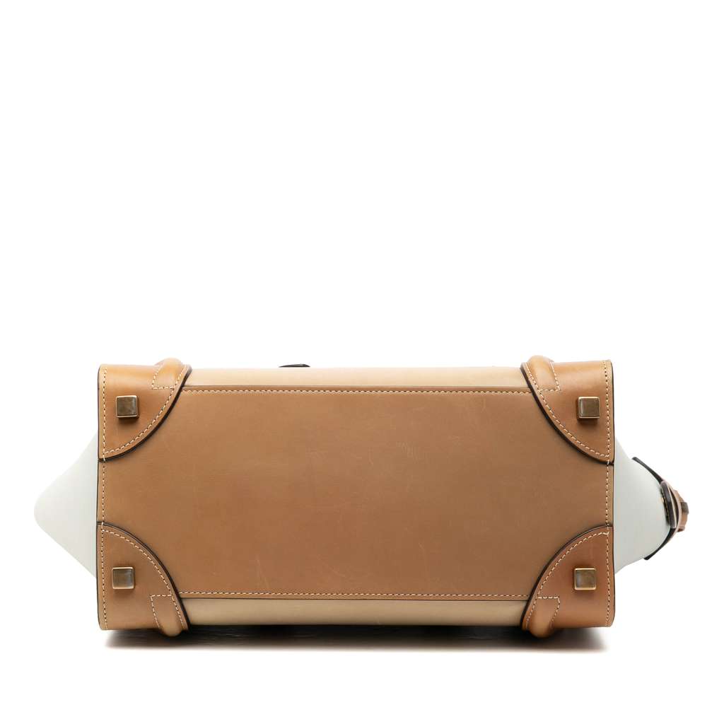 Celine Micro Tricolor Calfskin Luggage Tote - 3