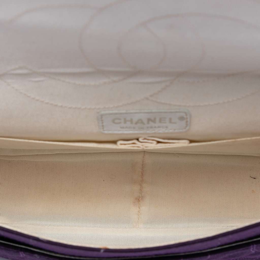 Chanel Quilted Jersey Coco Croc Reissue 2.55 Double Flap 227 - 4