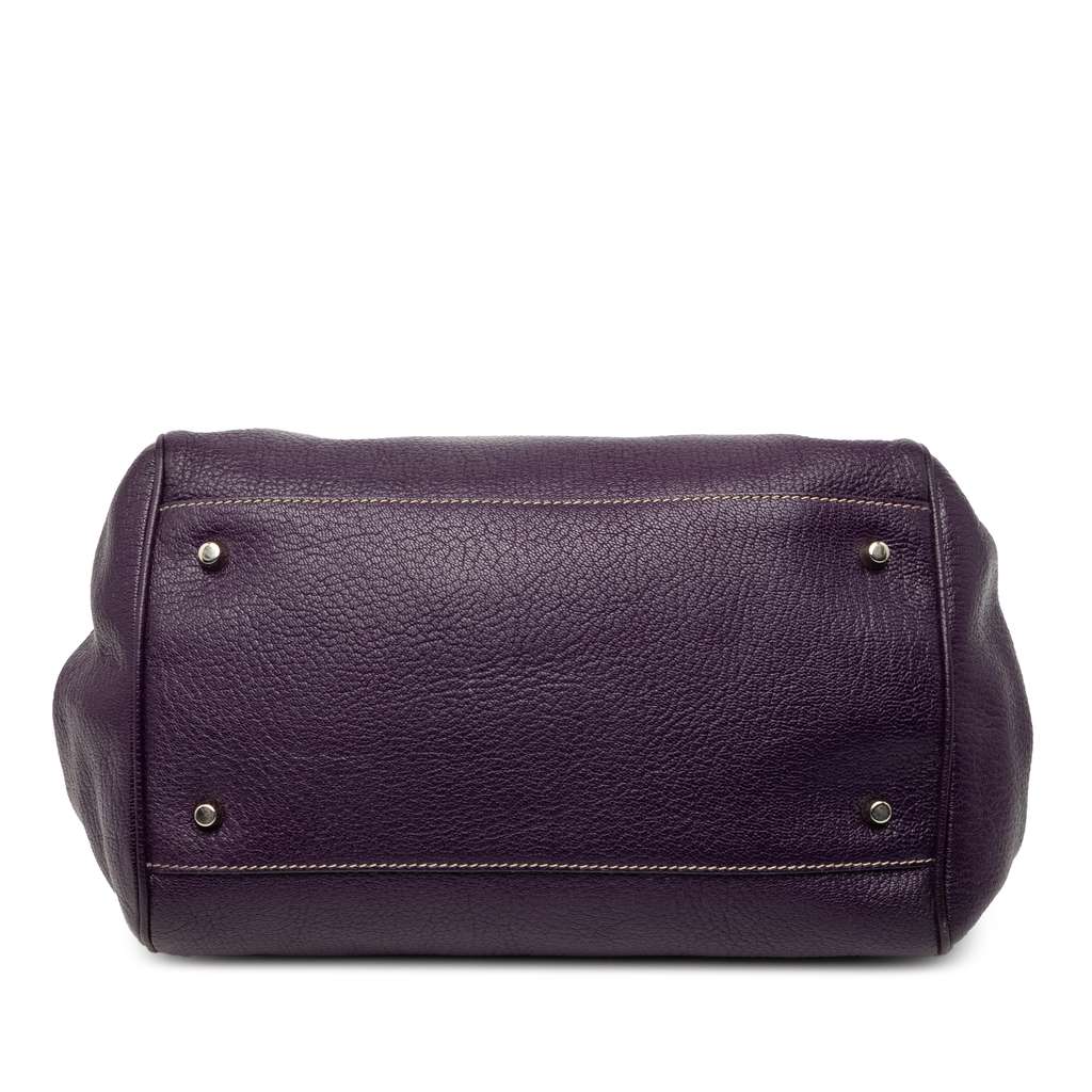 Prada Goatskin Madras Cerniera Frame Doctor Bag - 3