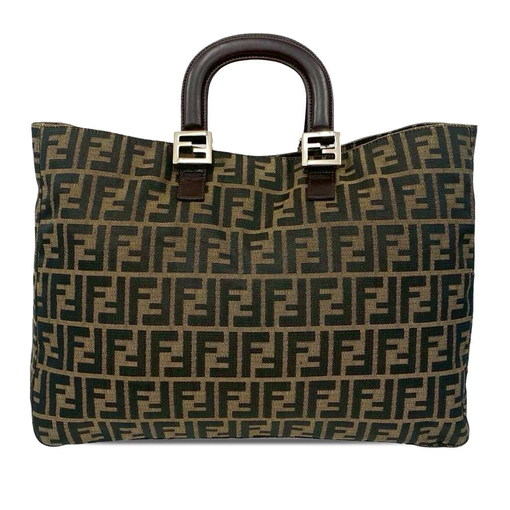 Fendi Large Zucca Canvas Twins Tote - 2