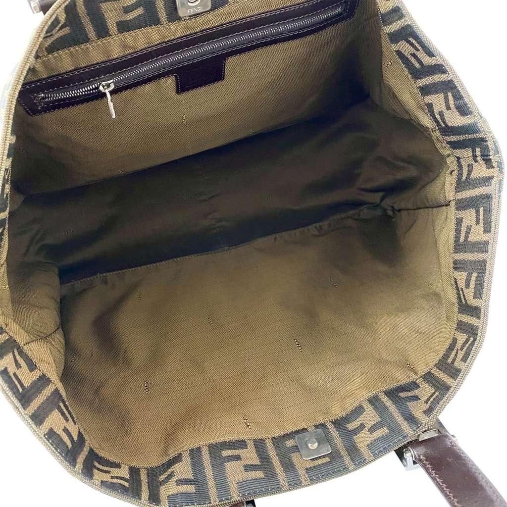 Fendi Large Zucca Canvas Twins Tote - 3