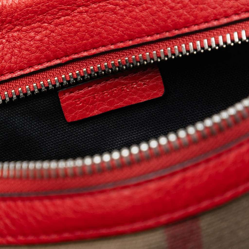 Burberry Small Mega Check Canvas Farley Crossbody - 5