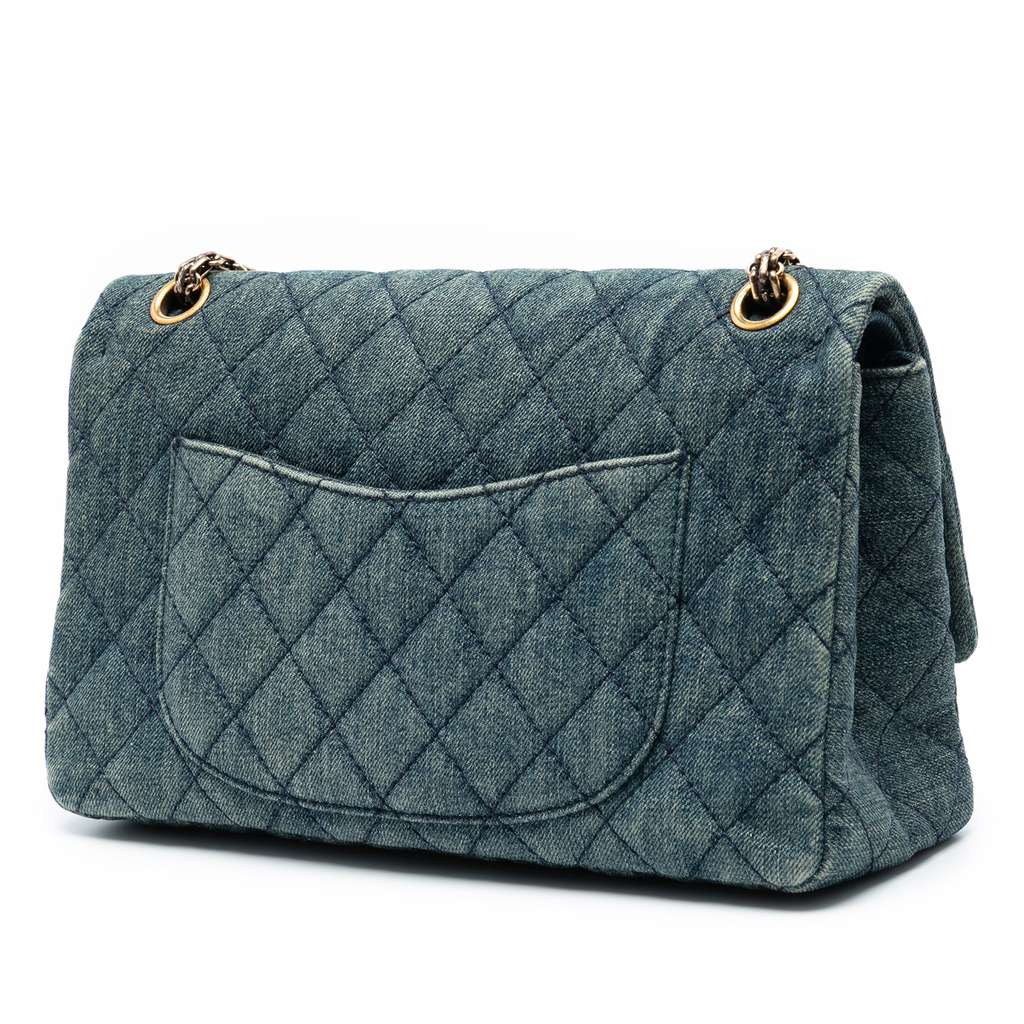 Chanel Quilted Denim Reissue 2.55 Double Flap 226 - 2