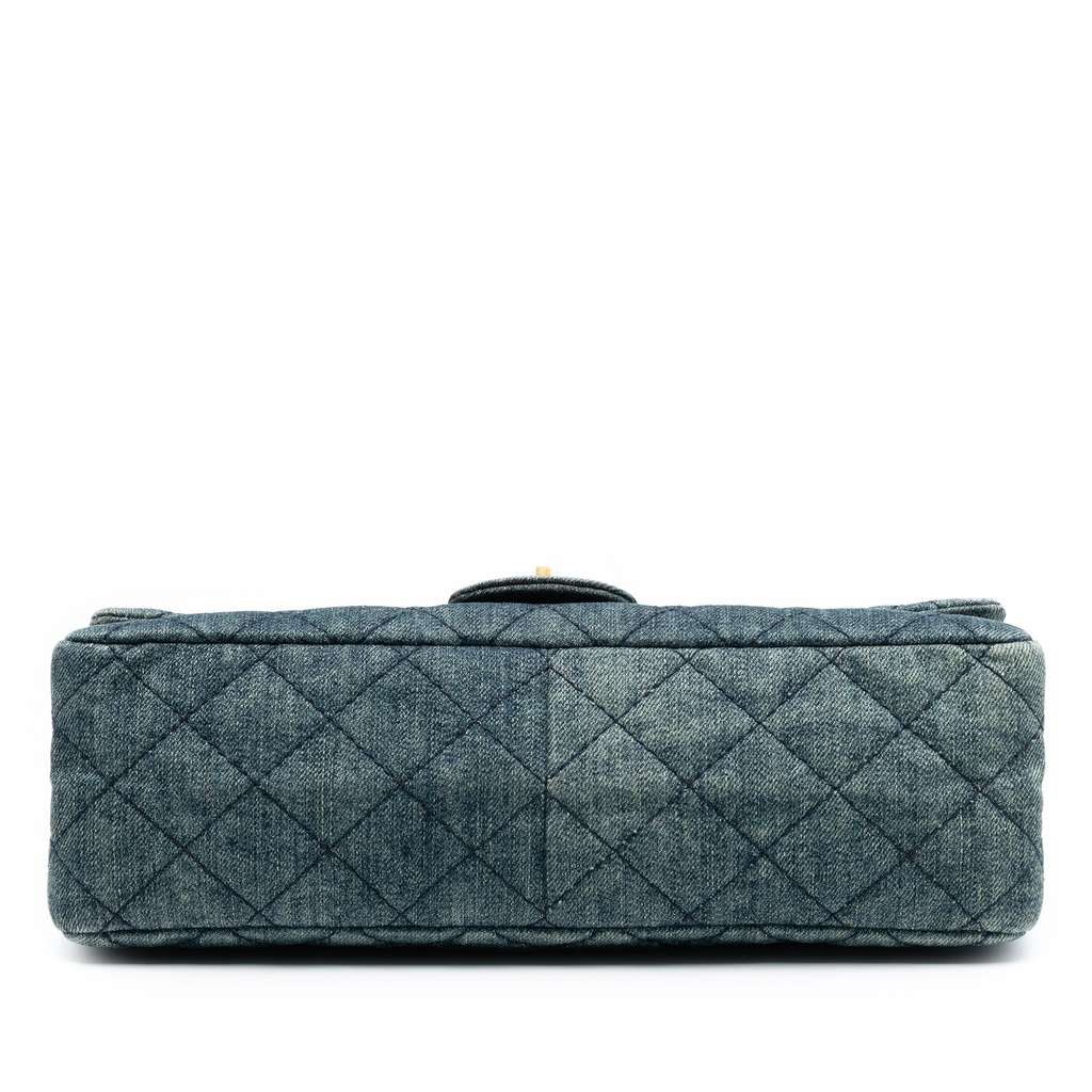Chanel Quilted Denim Reissue 2.55 Double Flap 226 - 3